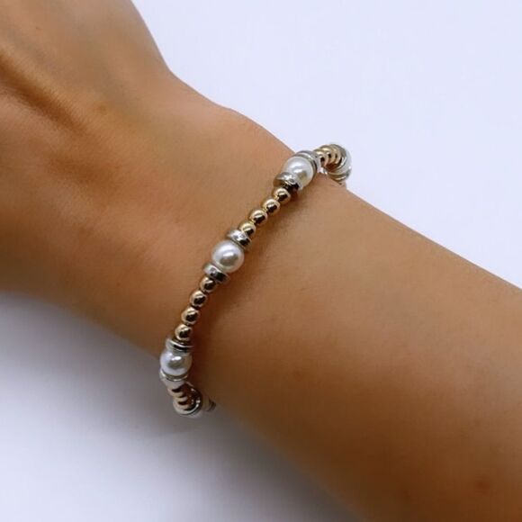 NWT Wool + Pepper Co. Mixed Metals Bracelet - Picture 2 of 5